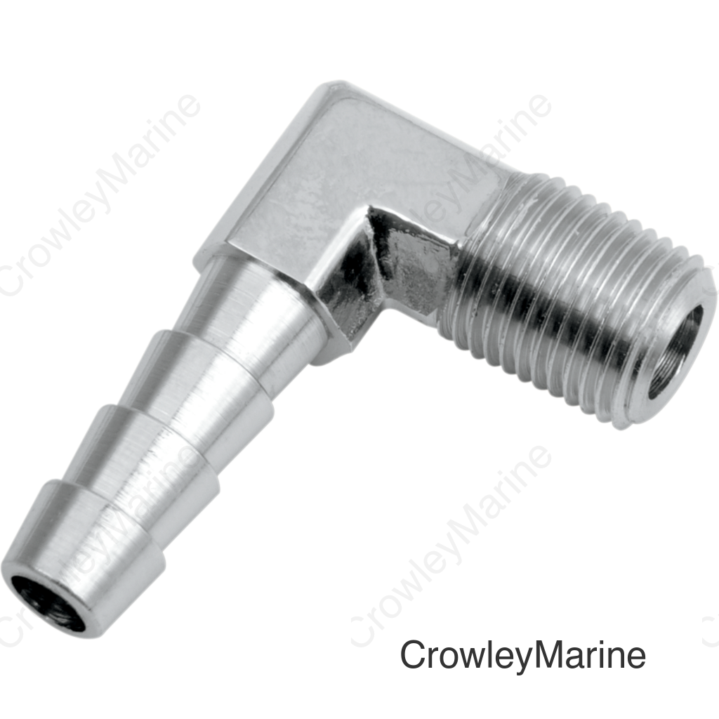 MALE ELB 1/4" X 1/8" CHR
