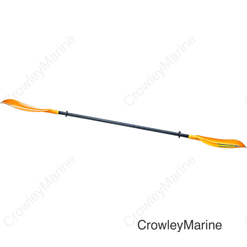 Seachoice 7 Ft. Straight-Blade Kayak Paddle, 2-Piece 1-1/8 in. Dia. Anodized Aluminum Shaft, 19-3/8 in. X 7-3/4 in. Blades