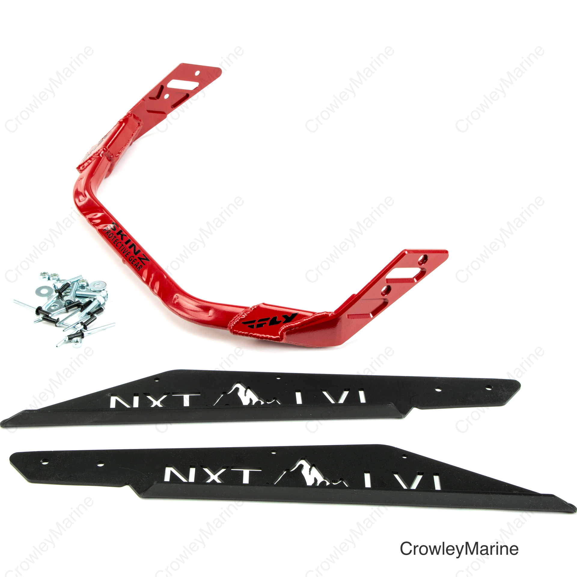 NXT LVL REAR BUMPER BLACK/RED POL