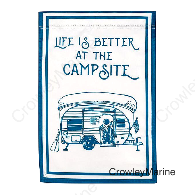 Camco 53307 Camp Themed Yard Flag, Camper