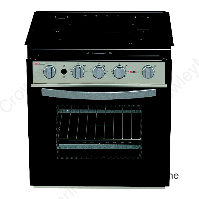 Suburban 3635A Elite Plus Series Glass Door Gas Range, 17"