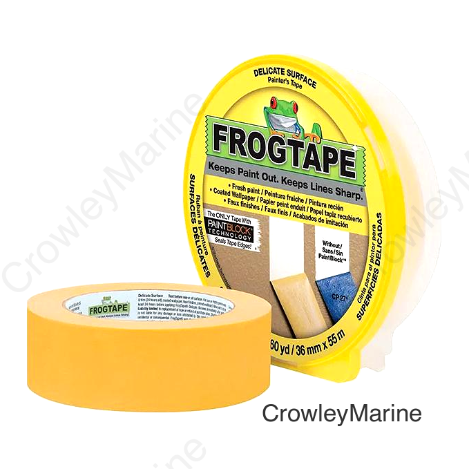 Shurtape 217143 CF160 Frogtape® Delicate Surface Tape, 1-1/2" x 180', Yellow