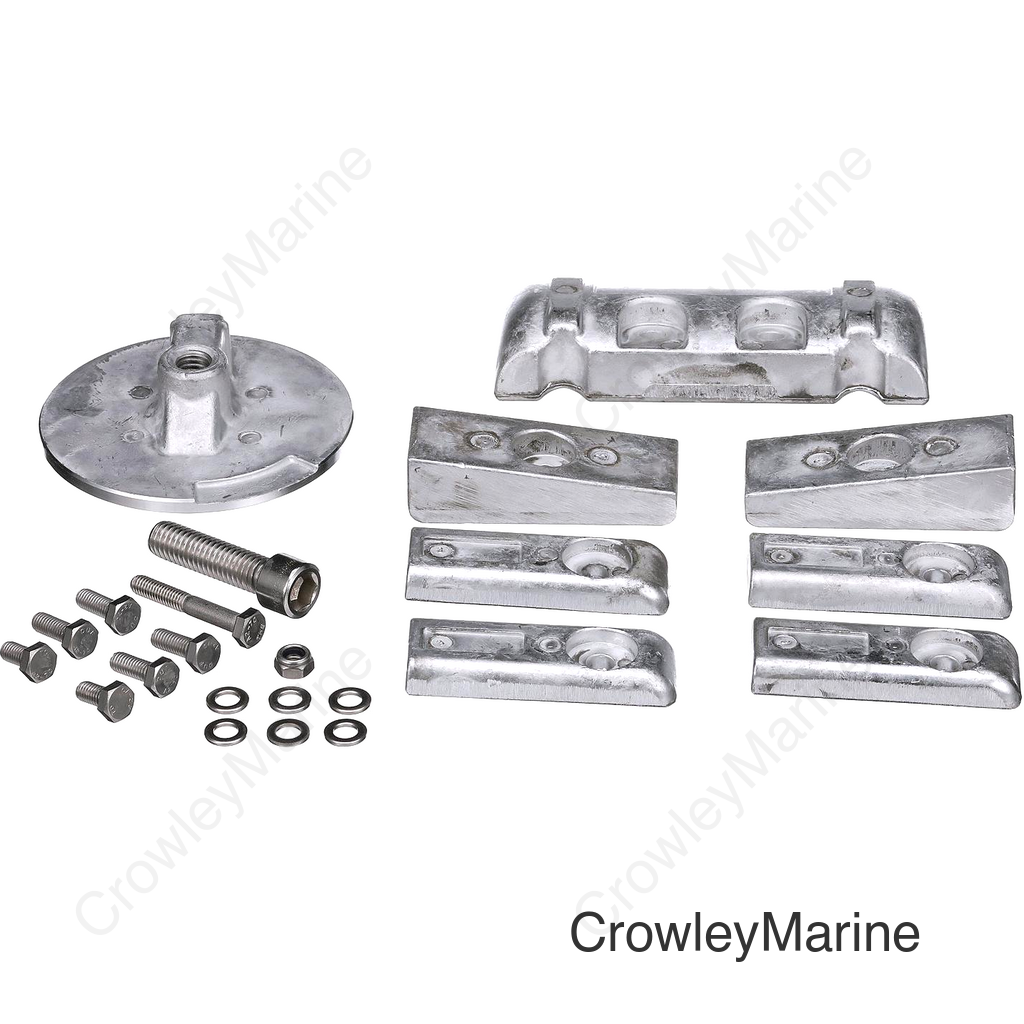 Seachoice Anode Kit, Mercruiser Bravo III (2004-Present), Aluminum, Cadmium-Free, Environmentally Friendly