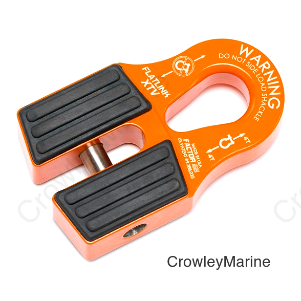 FLATLINK XTV WINCH SHACKLE ORANGE