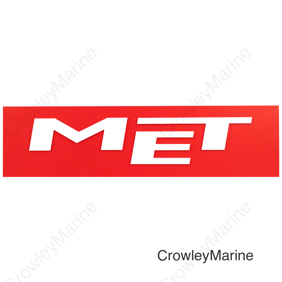 MET Helmets Raised Letter Dealer Sign