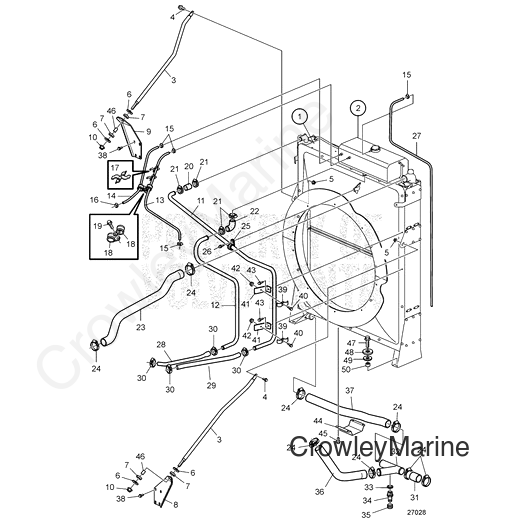 Coolant Pipe(V2) - Volvo Penta (3883181)