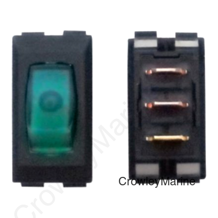 12V BLACK/GREEN LAMP