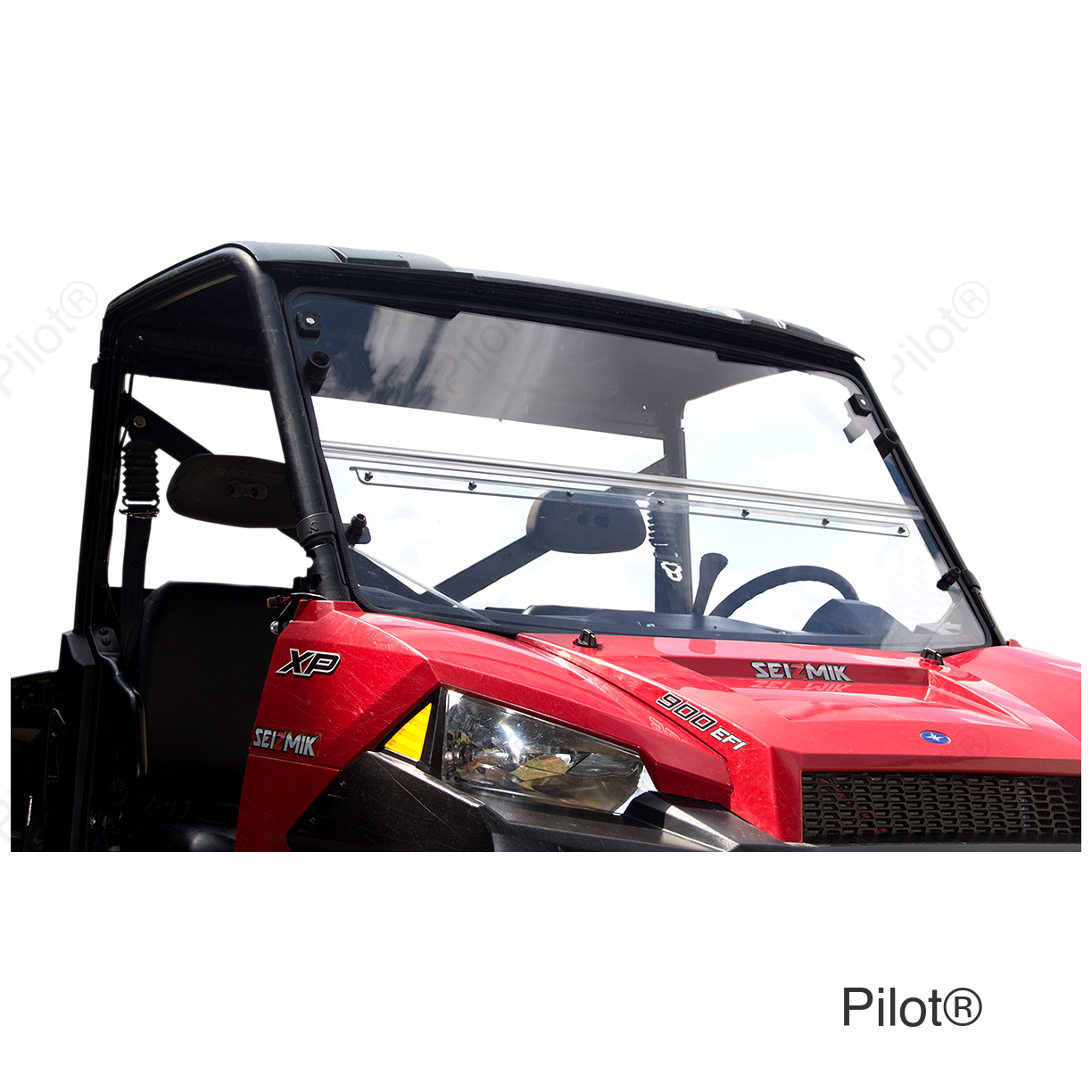 Folding Windshield - Polycarbonate - Ranger