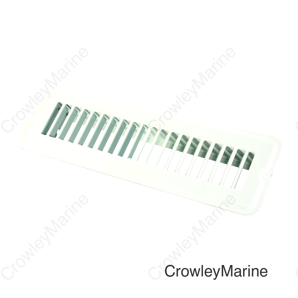 JR Products Metal Floor Registers, White Undampered