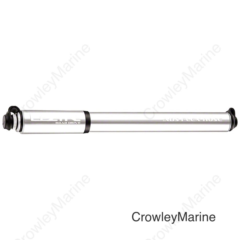 Lezyne ABS Road Drive Frame Pump with Bracket Medium Presta Valve Only: Silver