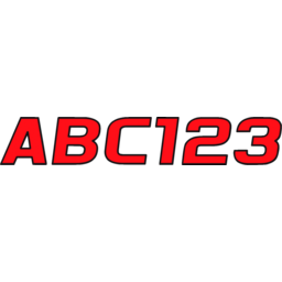 Hardline Series 700 Registration Kit, Solid Fill Colors With Black Outlines and Slanted European Font (Includes 4 Sets of 3" A-Z, 0-9) thumbnail-1