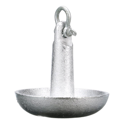 Seachoice Mushroom Anchor, Cast Iron, Aluminum-Painted, Silver, 10 Lbs., Boats Up to 12 Ft. Long thumbnail-2