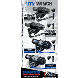 AS-50WX Assault Winch - 5000 lb - Synthetic Cable - Wide