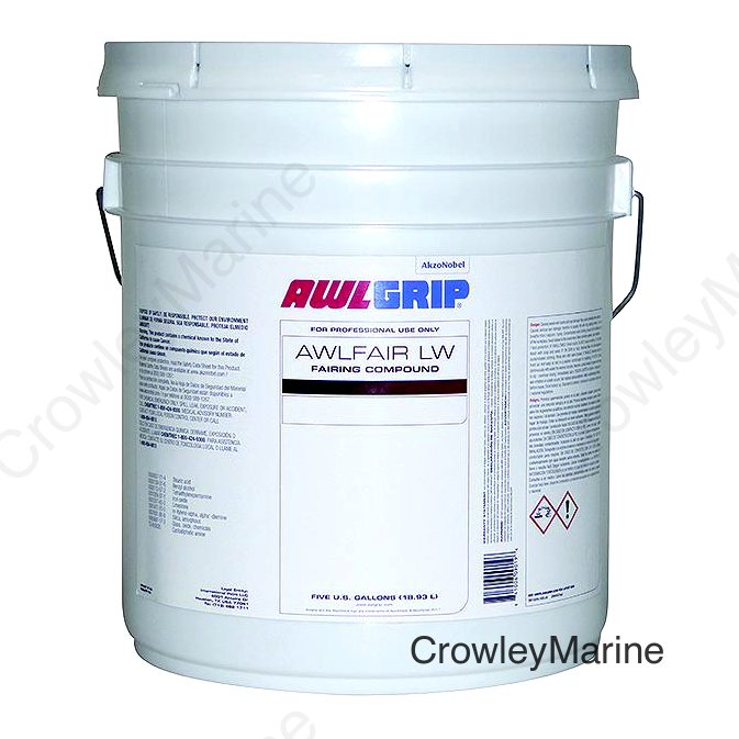 Awlfair LW Trowelable Fairing Compound Base, White 5-Gal.