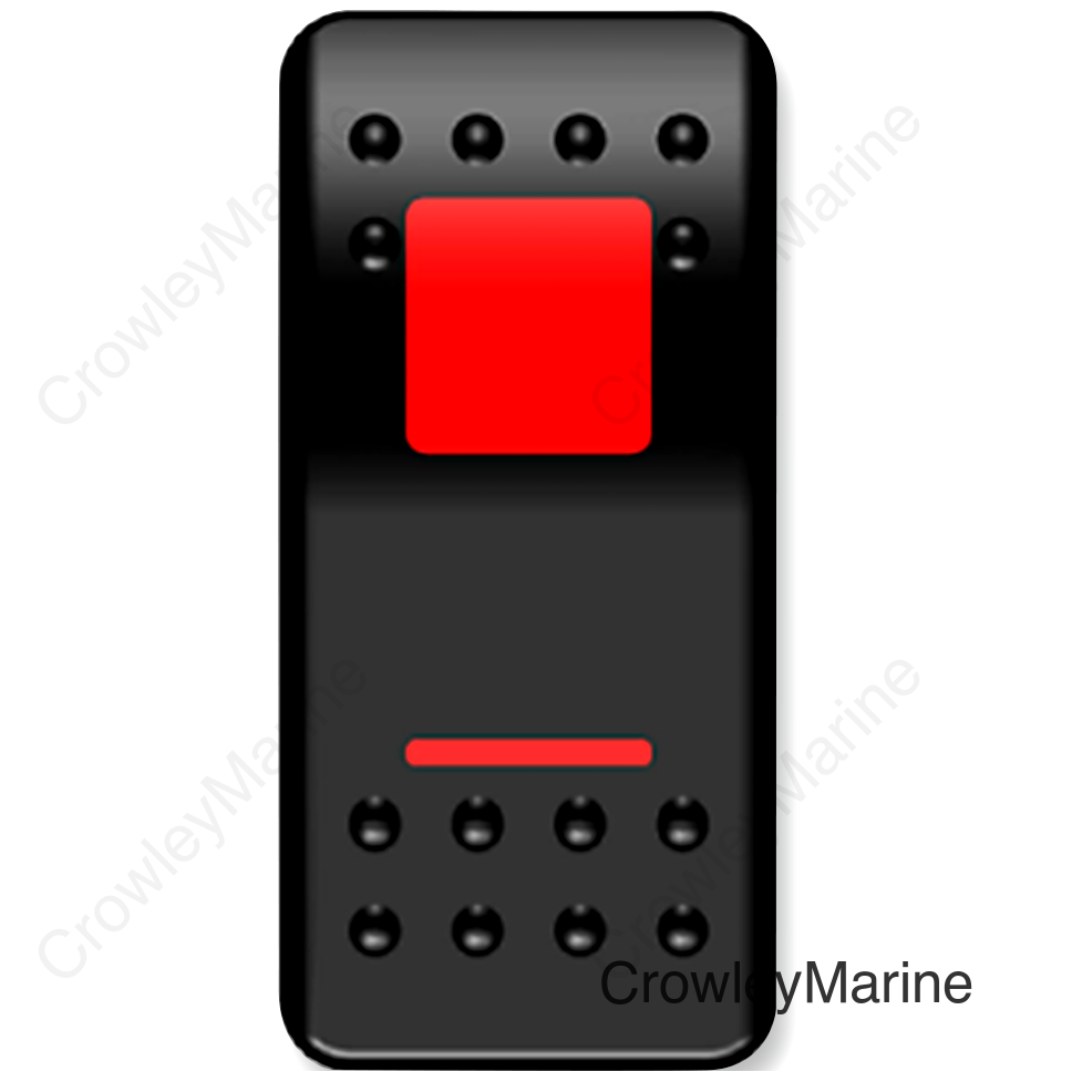 SWITCH ROCKER ON/OFF RED
