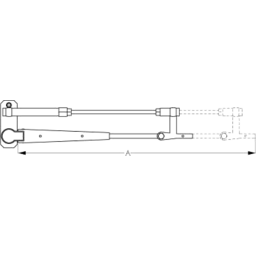 ADJ PANTOGRAP WIPER ARM 12"-17