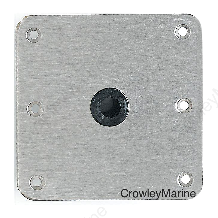 Attwood 67739 7" x 7" Lock'N-Pin™ 3/4" Pin Stainless Base Plate, Bulk