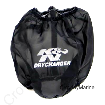 K&N Black Drycharger Round Tapered Air Filter Wrap