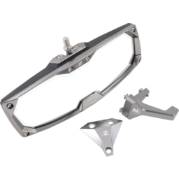 Mirror - Halo R - Rear View - Rectangle - Silver - X3 thumbnail-0