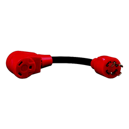 Valterra Dogbone Style Mighty Cord 12" Adaptor Cord for RV Generator thumbnail-1