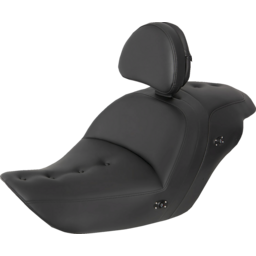 Heated Roadsofa™ Pillow Top Seat - With Backrest - Black