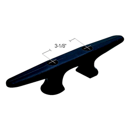 Seachoice Black Plastic Cleat, 10 in. Long, 1 in. Max Rope Size thumbnail-5