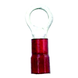 Ancor 230206 Marine Grade™ Nylon Insulated Ring Terminals, 3/8" Fastener, 22-18 Wire, Red, 5/Pk thumbnail-0