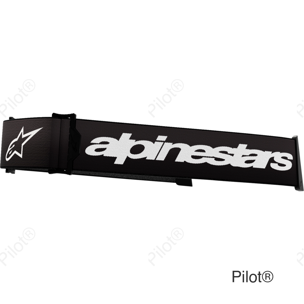 Supertech Goggle Strap - Black/White