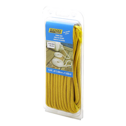 Seachoice Braided Bumper Fender Line, 1/4 in. X 6 Ft., Yellow thumbnail-0
