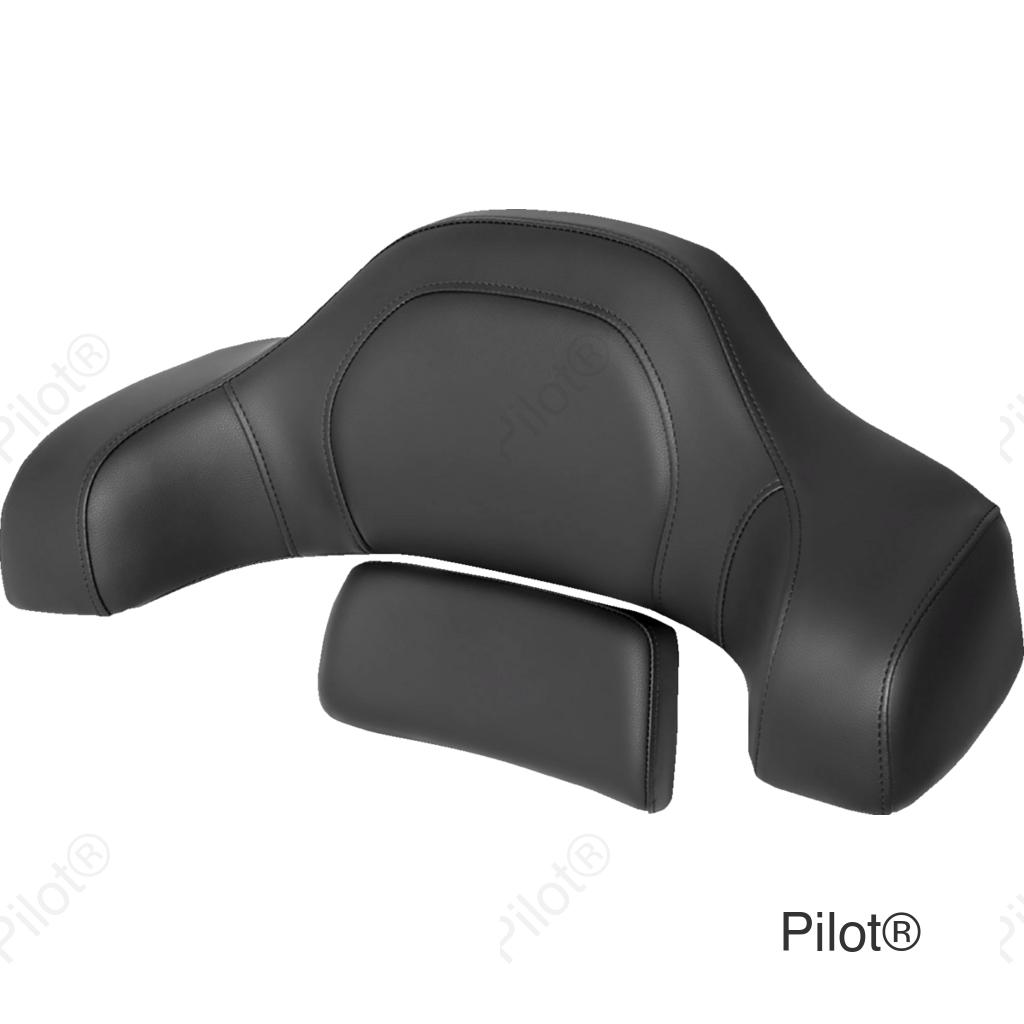 RoadSofa™ Tour-Pak® Pad - Black w/ Black Stitching - Indian '14-'22