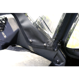 Soft Full Doors - Rear Window - Black - Can-Am X3