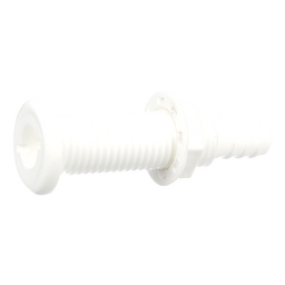 Seachoice Polypropylene Extra Long Thru-Hull Connector for 3/4 in. ID Hose, White Finish thumbnail-0