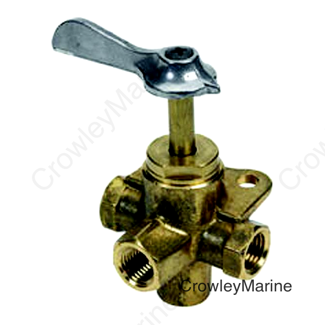 Brass Four-Way Valve