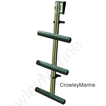 3-Step Diver Ladder w/Mounting Bracket, 38"H x 14"W