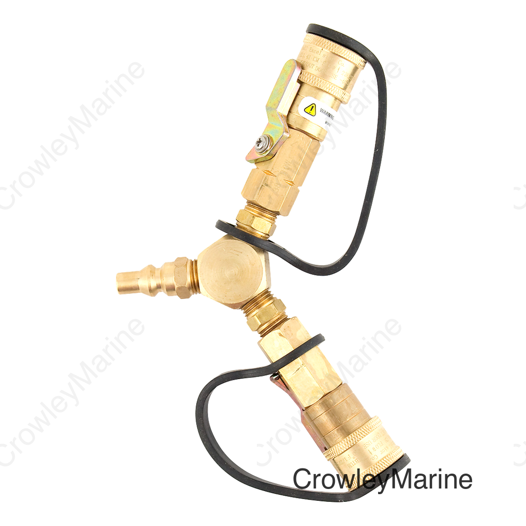 PROPANE 'Y' ADAPTER W/SHUT OFF
