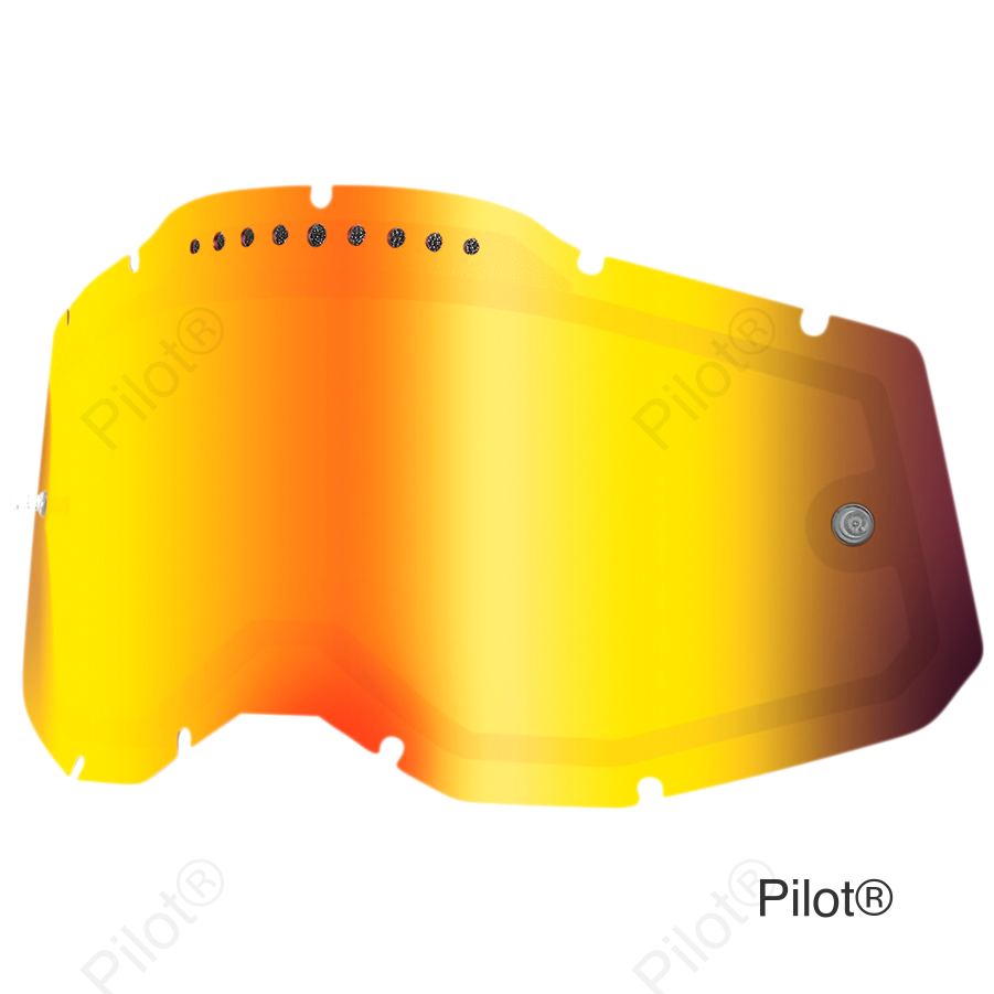 Accuri 2/Racecraft 2/Strata 2 Dual Lens - Vented - Red Mirror