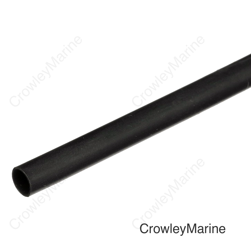 Seachoice Heat Shrink Tubing With Sealant, 48 In., Marine Grade, - 55-110°C Operating Temperature, Black, 3/16 In. X 48 In.