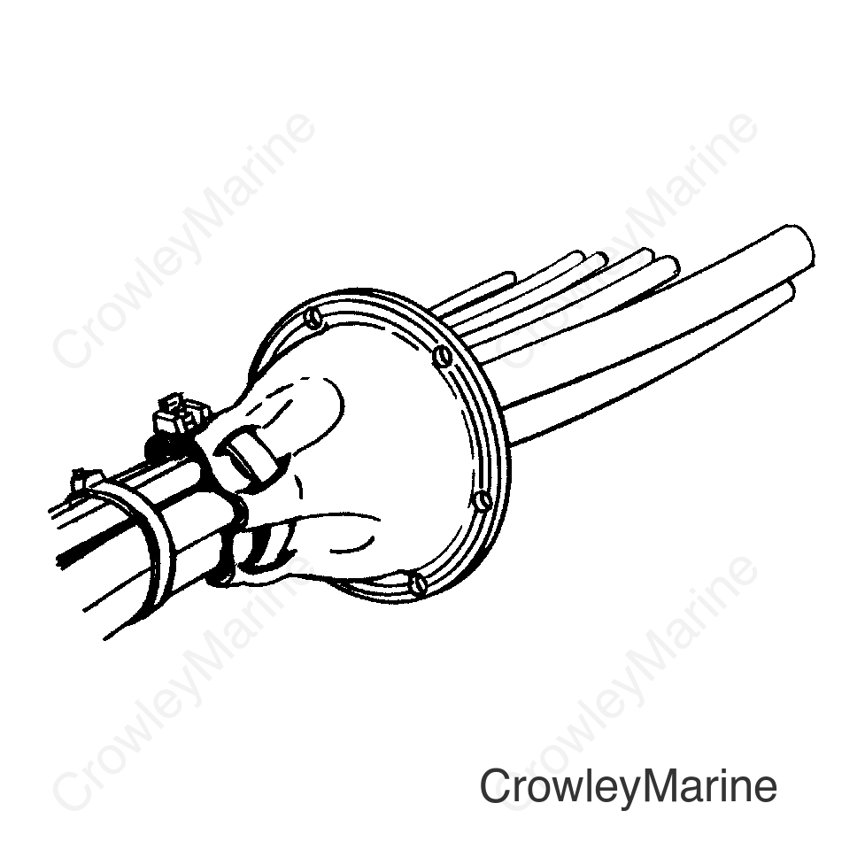 3" Splashwell Cableboot Black Bul