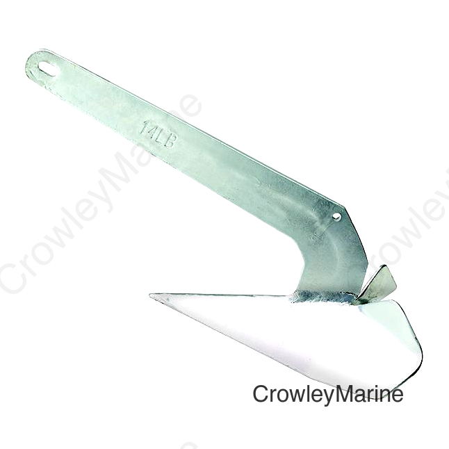 Seachoice Plow Boat Anchor, Hot-Dipped Galvanized, 35 lbs. for Boats 42-52 Ft.