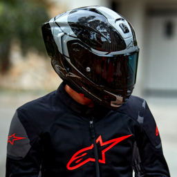Supertech R10 Helmet - Element - Carbon/Silver/Black - Large thumbnail-2
