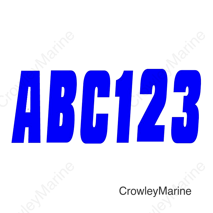 Hardline Series 350 Registration Kit, Solid Color Font (Includes 4 Sets of 3" A-Z, 0-9)