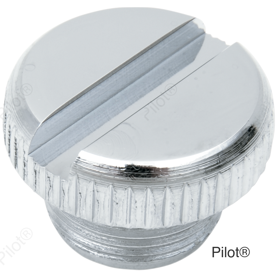Transmission Plug - Chrome - Slotted