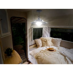 Solar-Powered LED Hanging Shed Light with Remote Control (21030) thumbnail-2