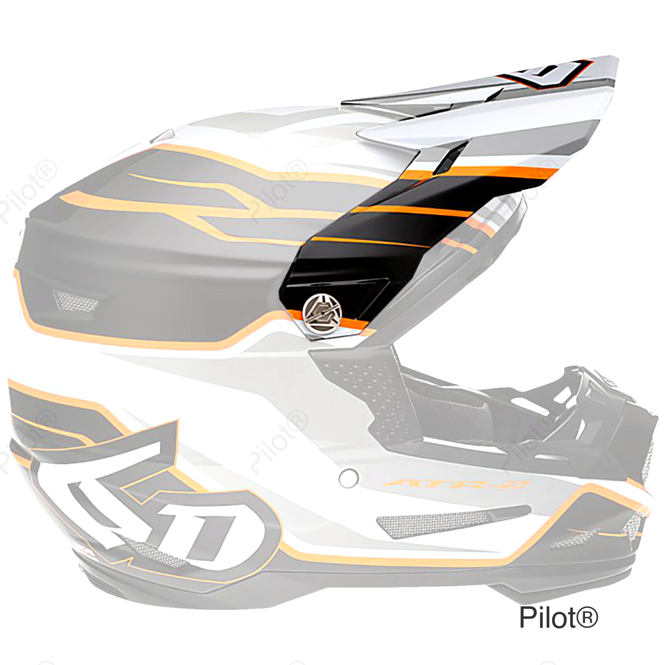 ATR-2 Visor - Phase - White Orange