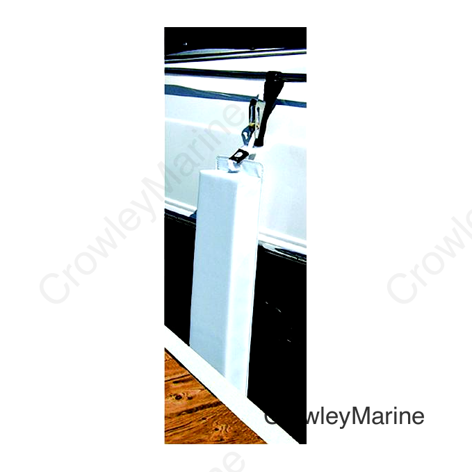 Taylor 338 Vinyl Covered Contour/Flat Fender, 26" White