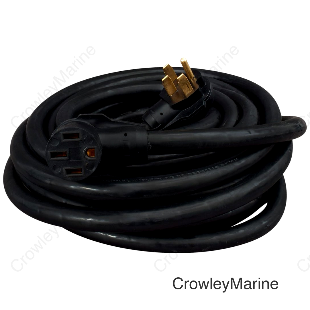 50A 50' EXT CORD  BLACK  BULK