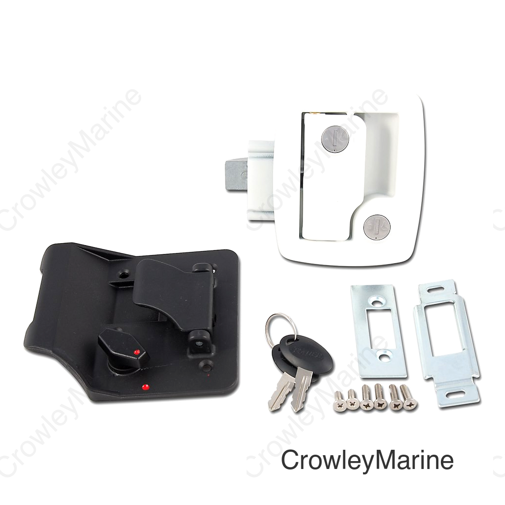 BAUER ENTRANCE LOCK WHITE