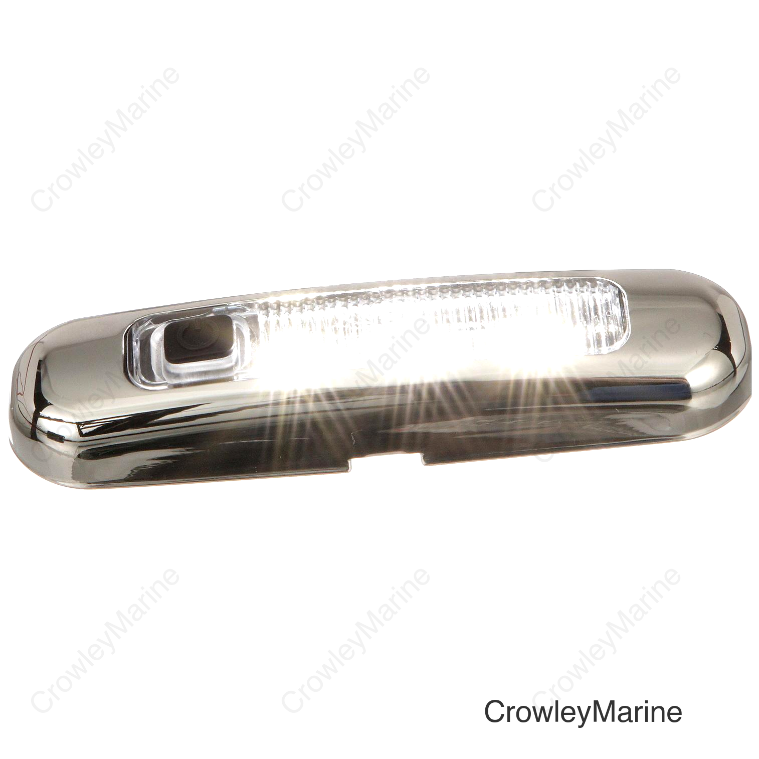 Seachoice LED Surface Mount Area Light with On/Off Switch, 316 Stainless Steel, White Light, 220 Lumens