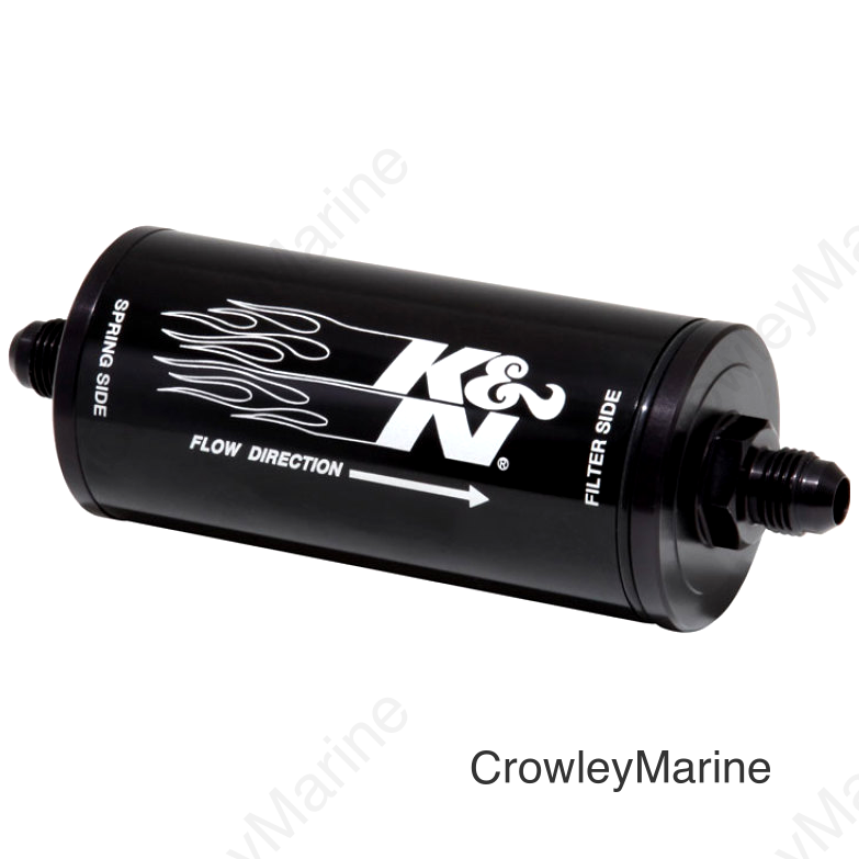 K&N 2in OD x 6in L 6AN 25 Micron In-Line Fuel/Oil FIlter