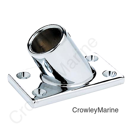 Seachoice Rectangular Base Rail Fitting for 7/8" OD Tubing